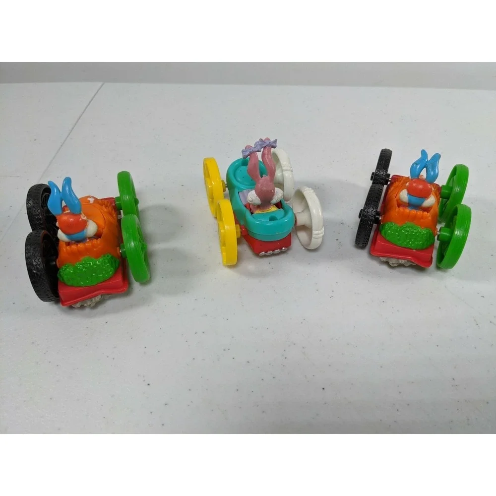 Vintage Tiny Toon Adventures Flip Cars Lot Babs Buster Bunny Plucky Duck 1990s